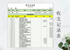收支记录表