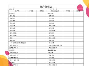 财务报表(全套报表)资产负债表-利润表