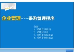 采购管理程序