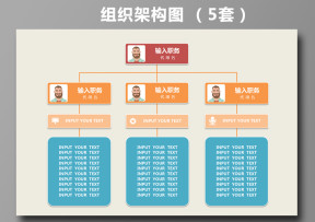 组织结构图-企业公司部门组织构架图-组织架构图-5套