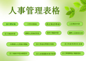 人事管理员工管理表