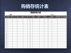 购销存统计表