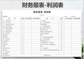 财务报表-利润表