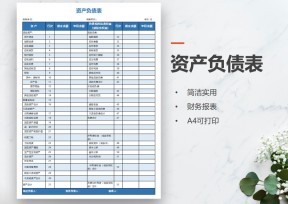 资产负债表