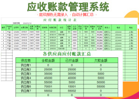 财务报表-应付账款报表