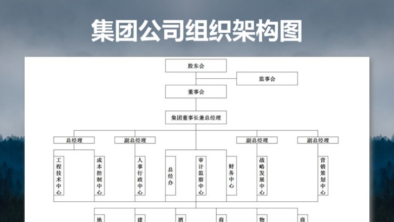 集团公司组织架构图