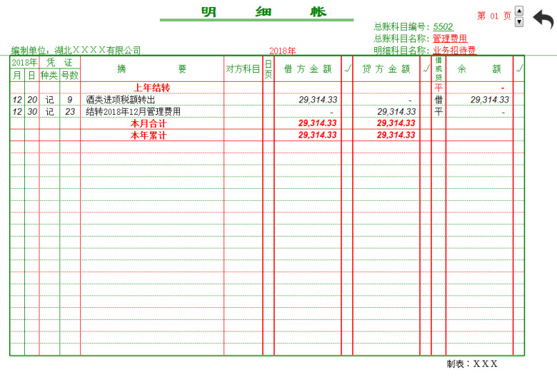 Exce账务系统跨年完美版（实用高效）