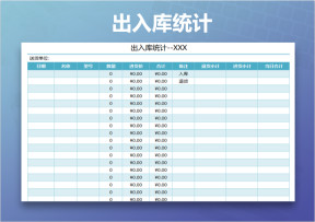 仓库出入库统计