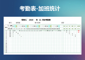 考勤表-加班统计