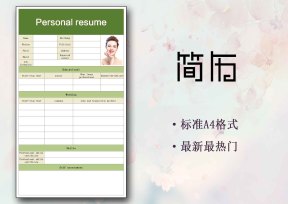 英文版通用型表格求职简历