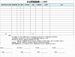 费用报销单