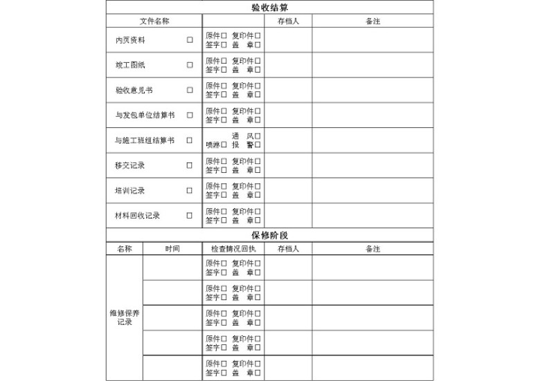 工程项目资产管理