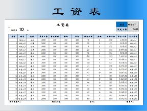 工资表-可按姓名查询工资