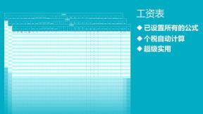 工资明细表（个税自动计算）