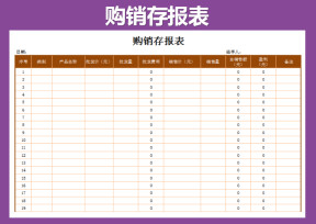 购销存统计表