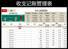 收支记账管理表