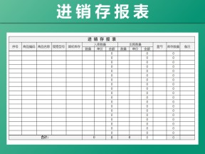 进销存出入库报表