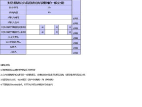 财务报表公共信息表