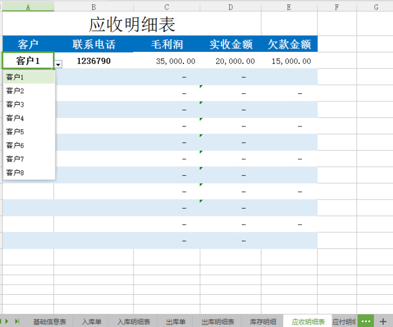 购销存管理系统（出库单，入库单，库存预警）
