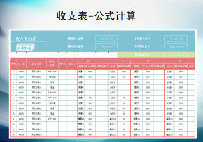 收支表-公式计算