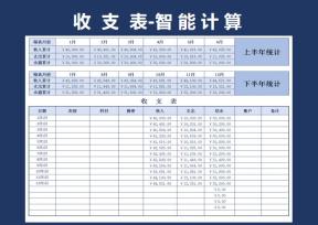 收支表-智能统计计算