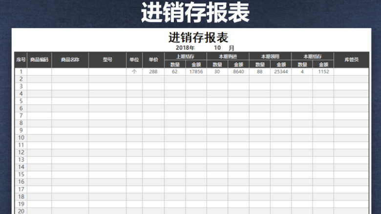 进销存报表