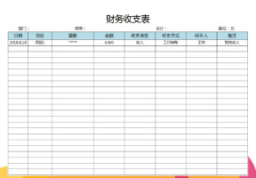 收支表