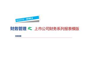 上市公司年度财务报表汇总模板(共8份报表