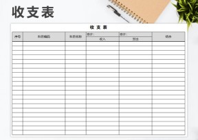 收支表财务报表