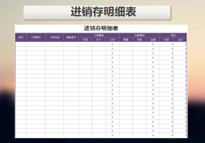 进销存明细表