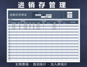 进销存明细表（可查询）