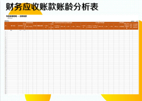 财务应收账款账龄分析表