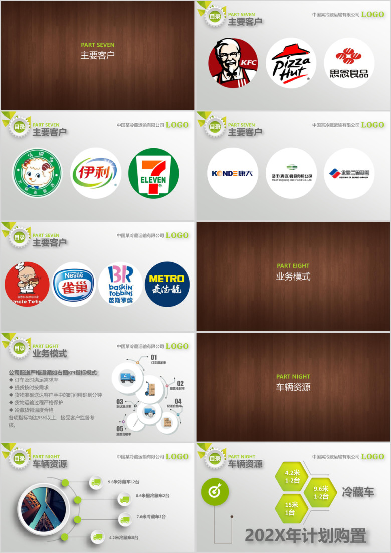 微立体物流公司企业文化介绍ppt模板