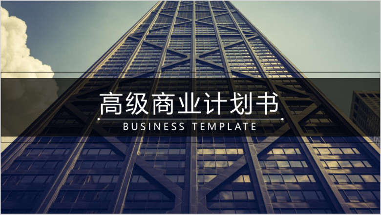 黑白灰大气商业计划书ppt