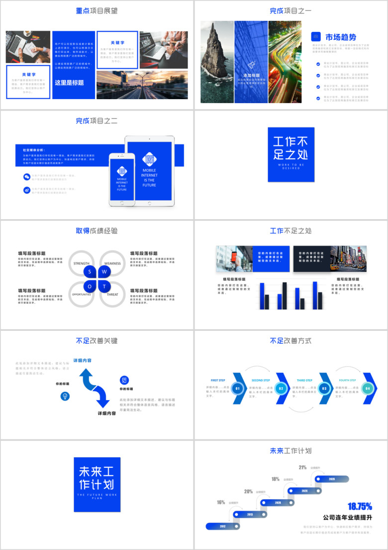 年终工作汇报总结计划ppt