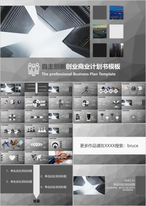 自主创新创业商业计划书模板ppt