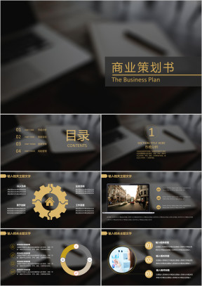 IOS精美商务风项目策划ppt设计