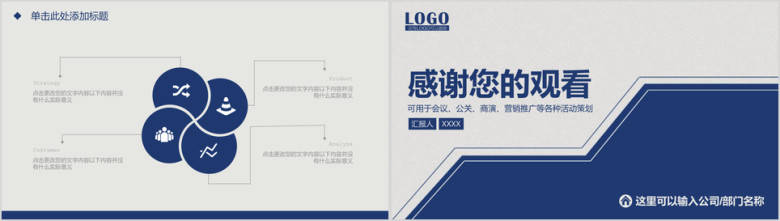 稳重大气商务工作总结汇报论文答辩动态ppt