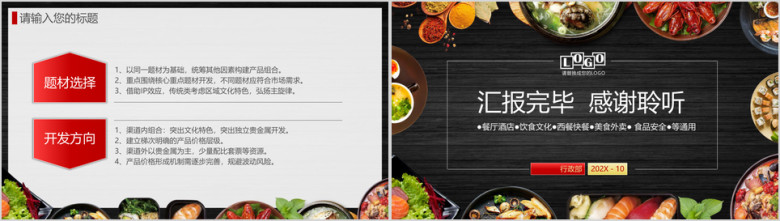 餐饮餐厅酒店美食外卖快餐食品安全中西餐通用ppt