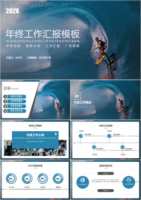 年终总结ppt模板