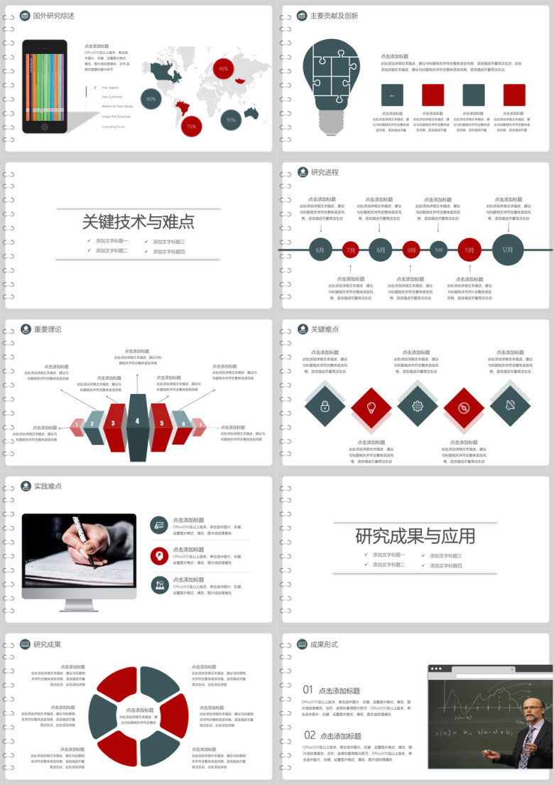 创意书页式论文答辩ppt