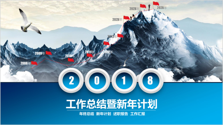 微立体商业计划汇报模板ppt