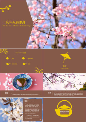 霓虹小清新文艺ppt模板