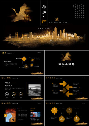 金色大气工作总结汇报计划ppt