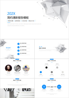 通用工作总结商务报告模板ppt