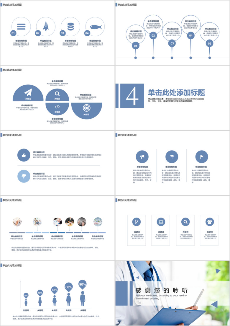 医学医药类工作汇报毕业答辩常识普及模板ppt