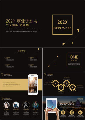 黑金高端商业计划书ppt