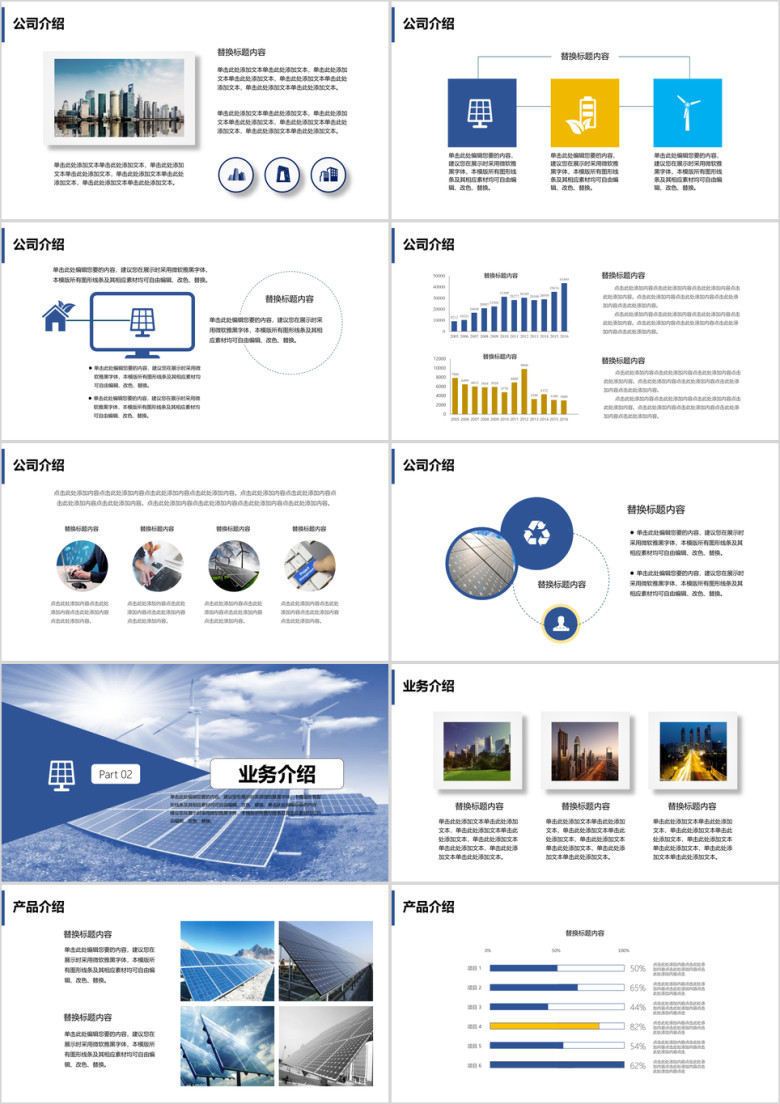 环保新能源企业业务介绍ppt