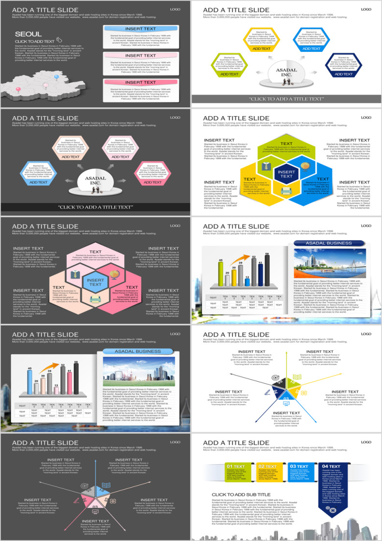 10种型图表ppt