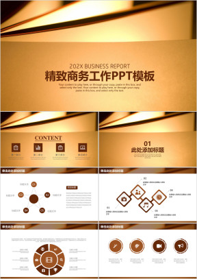 精致简约商务通用工作总结汇报ppt